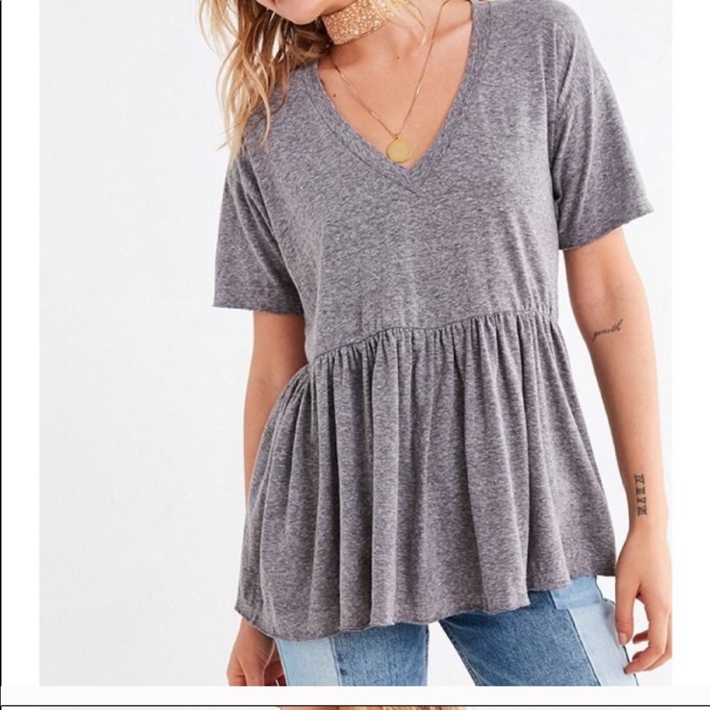 Truly Madly Deeply Peplum Tee (Urban Outfitters)